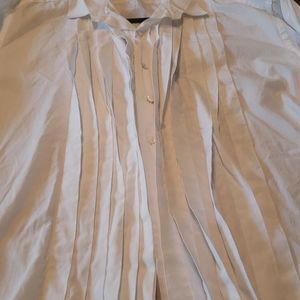 Huge Boss White Dress Longsleeve Shirt--16 34/35